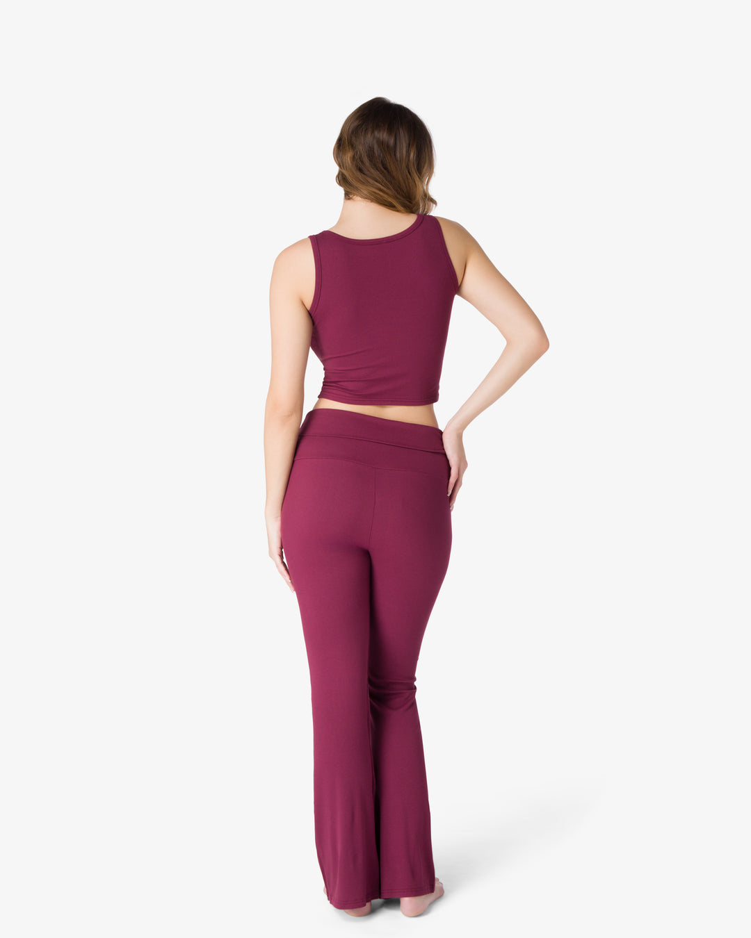 Flared pants | Wine