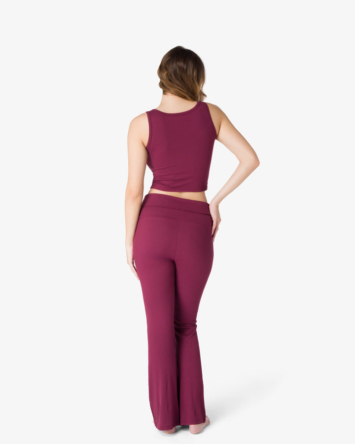 Flared pants | Wine