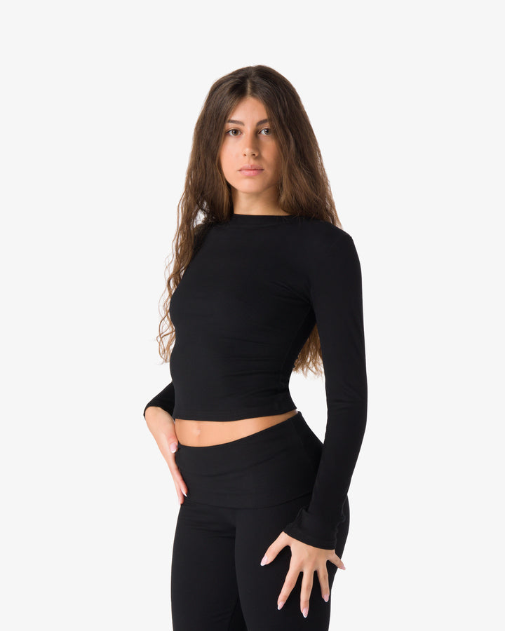 LONG SLEEVE T-SHIRT | Black