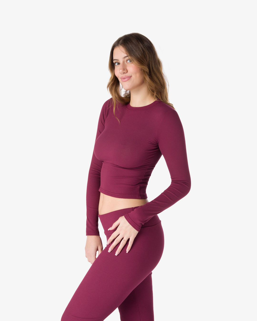 LONG SLEEVE T-SHIRT | Wine