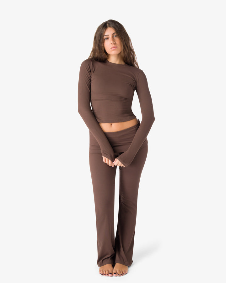 Flared pants | Cocoa Brown