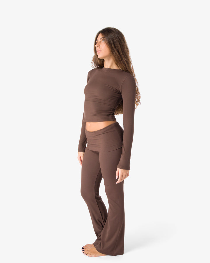 Flared pants | Cocoa Brown