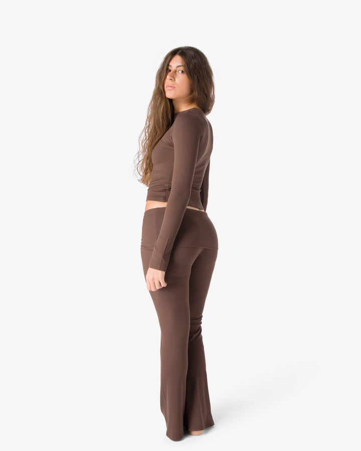 Flared pants | Cocoa Brown