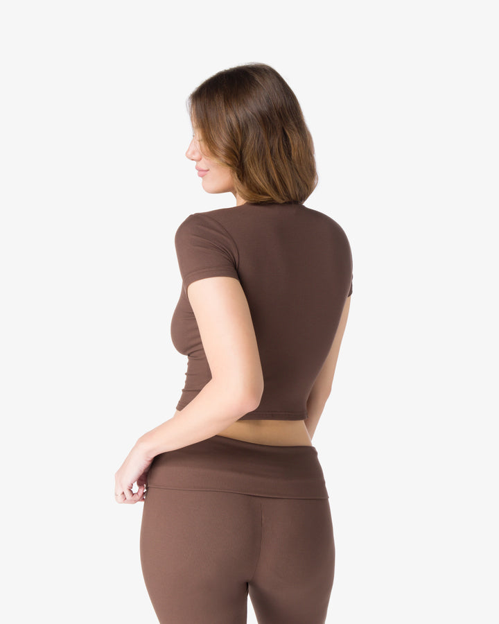 Baby tee | Cocoa Brown